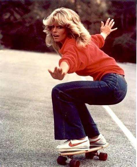 Farrah Fawcett Skateboarding In The 70s