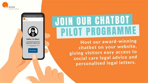 we re seeking new partners for our chatbot pilot programme