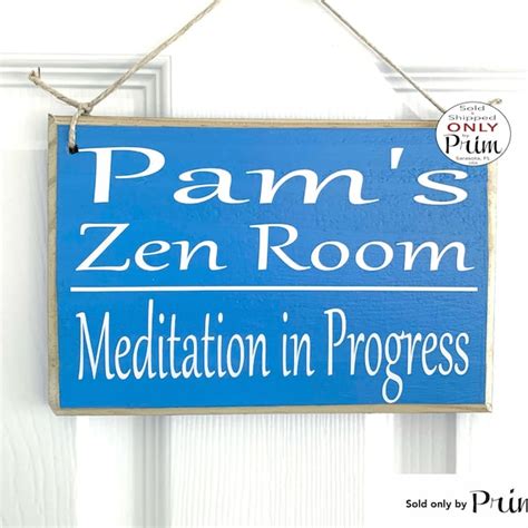 Meditation Sign Etsy