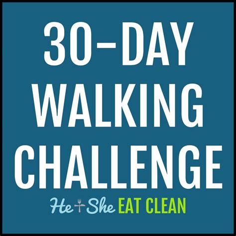 30 Day Walking Challenge With Printable Tracking Chart Walking