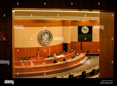 The Senate Chamber Inside The New Mexico State Capitol Building In