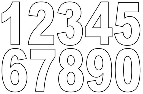 Free Printable Large Numbers 1 20 Numbers Flashcards 1 20 The