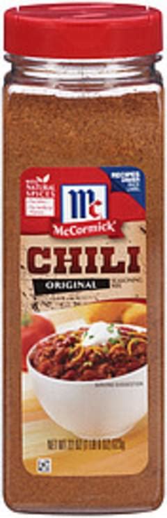 Find quality products to add to your shopping list or order online for delivery or pickup. Kroger Chili, Original Seasoning Mix - 1.25 oz, Nutrition ...