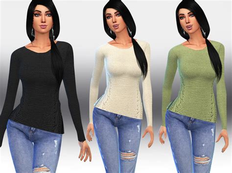 Women Casual Pullovers By Saliwa At Tsr Sims 4 Updates