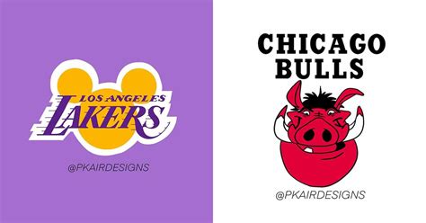 This Artist Reimagined Nba Logos With Disney Characters And Some Of