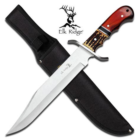 14 Inch Full Tang Fixed Blade Bowie Knife With Nylon Sheath