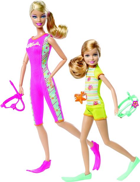 Barbie Sisters Snorkel Fun Barbie And Stacie Doll 2 Pack Toys And Games