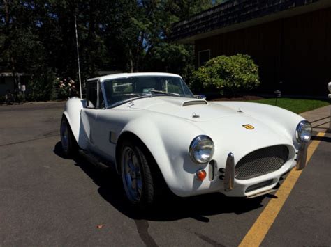 Set an alert to be notified of new listings. 1965 SHELBY COBRA REPLICA / White Hardtop Gull Wing, Low ...