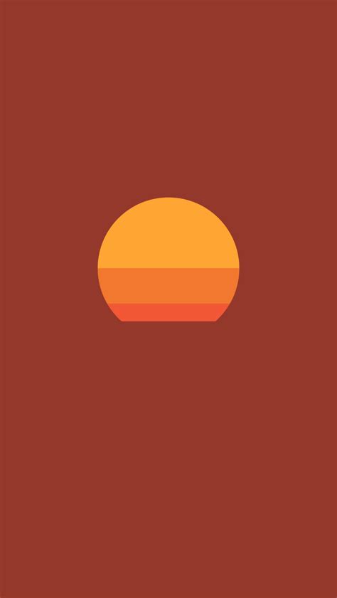 1082x1920 Sunset Minimalism 1082x1920 Resolution Wallpaper Hd