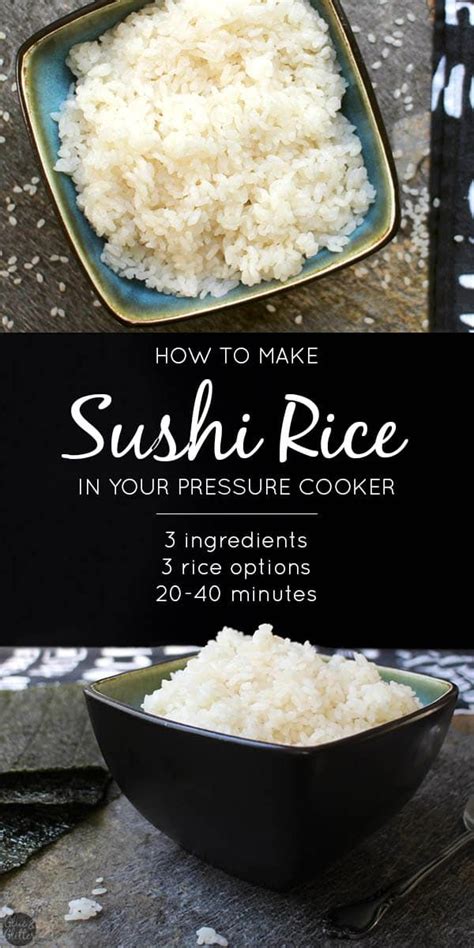 Instant Pot Sushi Rice With White Or Brown Rice Simple Vegan Recipes