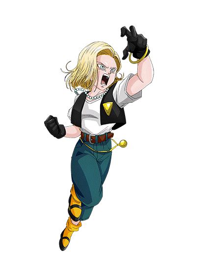 Android 18 Cell Saga Render Dokkan Battle By Maxiuchiha22 On