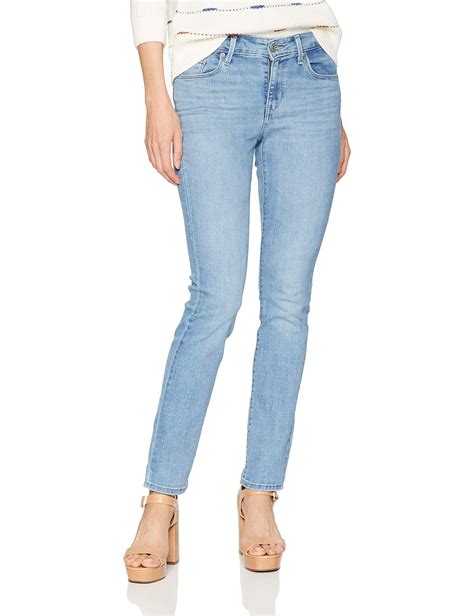 levi s denim classic mid rise skinny jeans in blue save 41 lyst