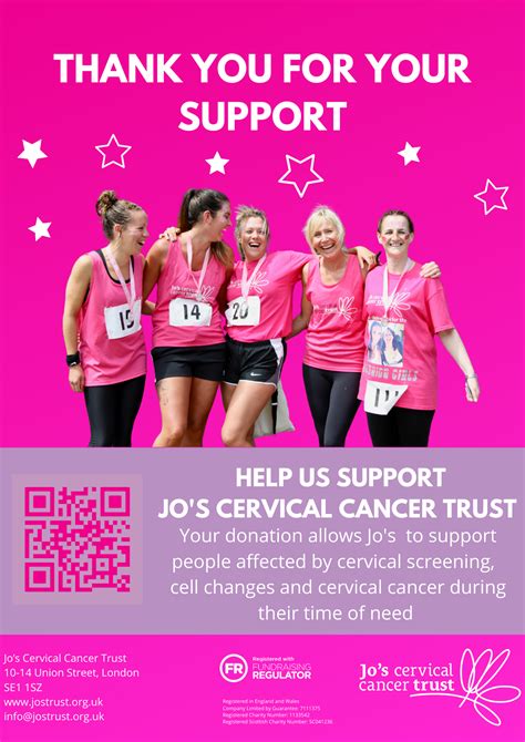 Online Donation Poster Jo S Cervical Cancer Trust