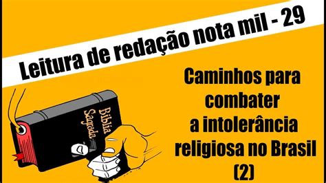 Caminhos Para Combate A Intolerância Religiosa No Brasil Textos Motivadores