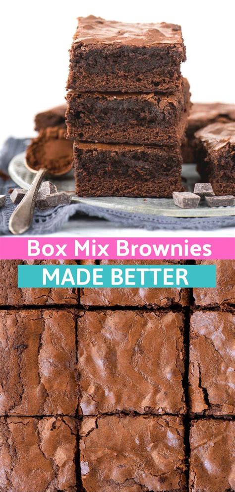 Boxed Brownies Better Cake Like Brownies How To Make Brownies Box