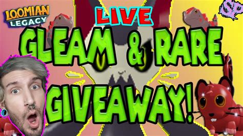 🔴 Gleam And Rare Giveaway Loomian Legacy Roblox 2021 Roadto5k
