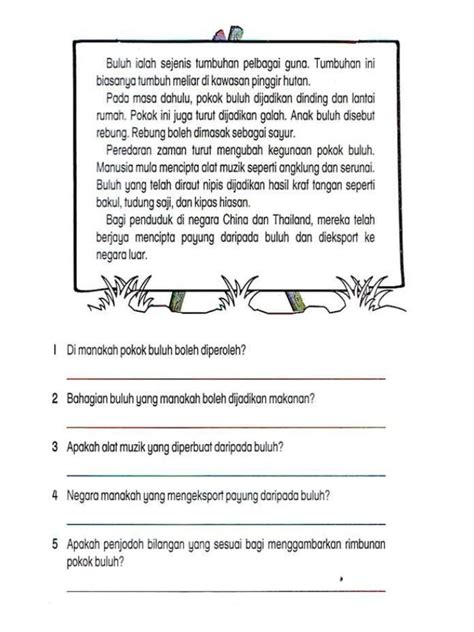 Lembaran Kerja Bahasa Melayu Tahun 2