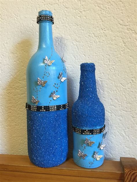 Diy Bottle Crafts Glass Bottle Crafts Bottle Art Wine Bottles Glass Bottles Decorative