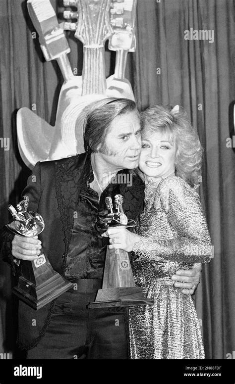 Singer George Jones Left Winner Of Three Country Music Awards Hugs