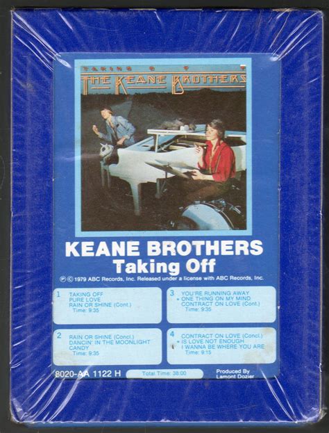 Keane Brothers Taking Off 1979 Grt Abc Sealed A48 8 Track Tape