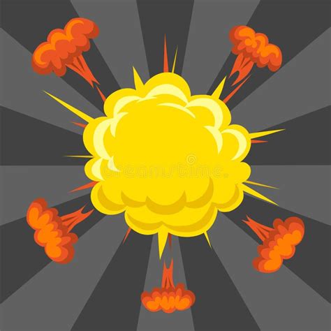 Cartoon Explosion Boom Effect Animation Game Sprite Sheet Explode Burst