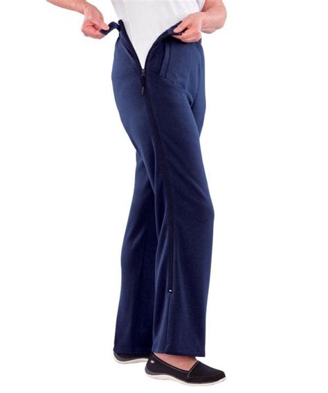 Quality Womens Side Zipper Pants Silverts