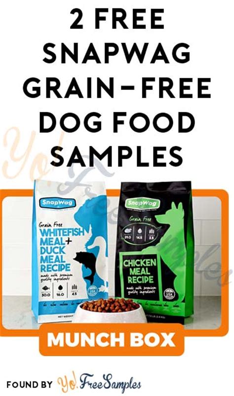 We did not find results for: 2 FREE SnapWag Grain-Free Dog Food Samples - Yo! Free Samples