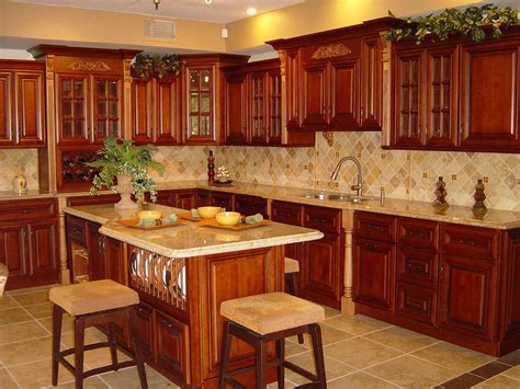 13 Awesome Cherry Kitchen Cabinets Photo Gallery Images Cherry