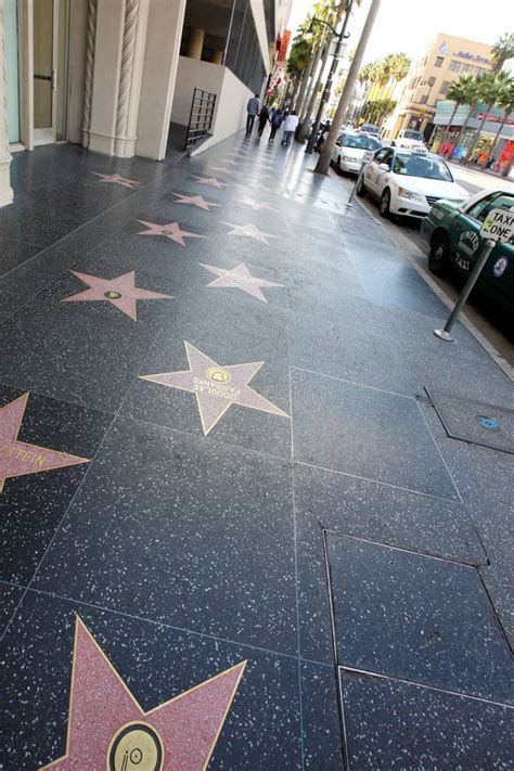 Walkway Of Fame Street In Hollywood Boluvedard July 7 2017 Editorial