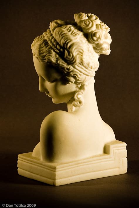Vis Fine Art Gallery Head Bust Of Young Woman Sculpture