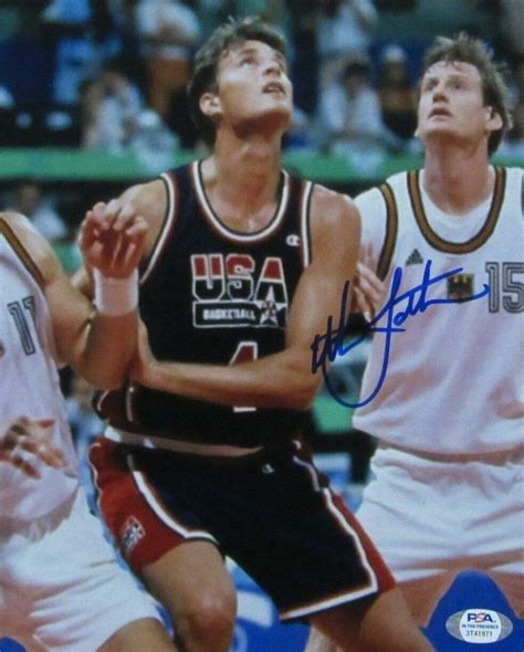 Christian Laettner Usa 1992 Dream Team Signedauto 8x10 Photo Psadna
