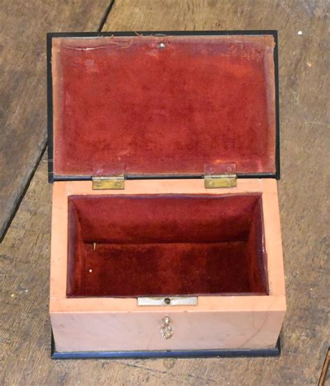 Antiques Atlas Pink And Black Marble Box