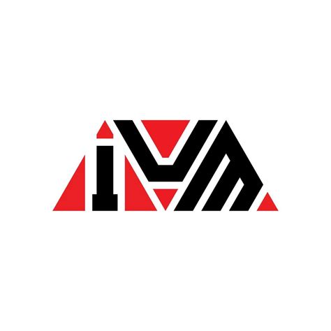 Ium Triangle Letter Logo Design With Triangle Shape Ium Triangle Logo