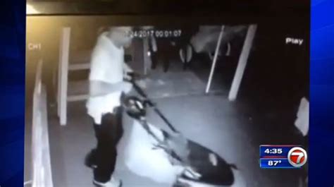 Lawnmower Theft Caught On Camera In Nw Miami Dade Wsvn 7news Miami News Weather Sports