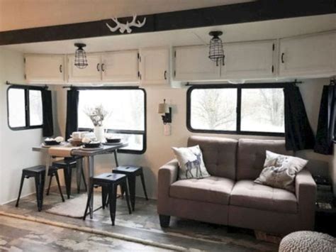 46 Fifth Wheel Makeover Ideas To Copy Right Now Camper Decor