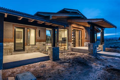 Modern Rustic Park City Utah Home Featuring Of Aquafir™ Dark Gray And