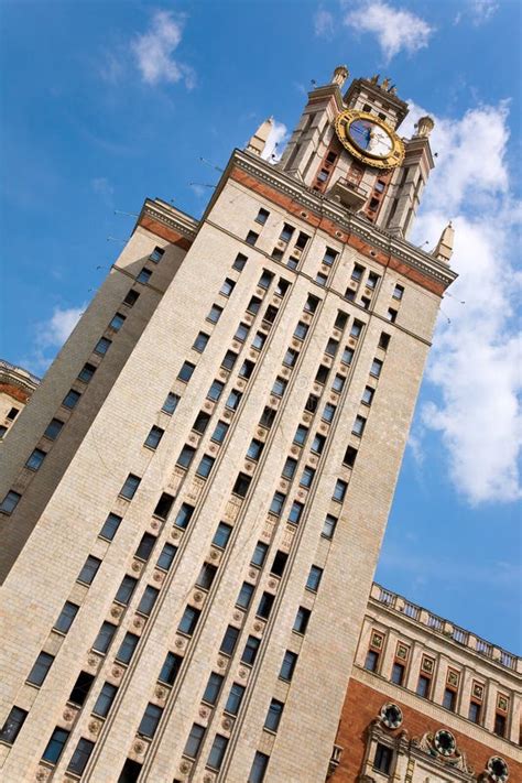 Dormitory Of Moscow State University Stock Image Image Of Sandstone