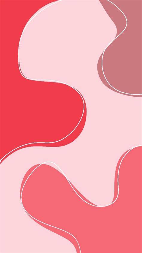 An Abstract Pink And Red Background With Wavy Lines In The Shape Of