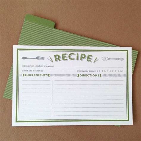 59 Free Printable 8 X 10 Recipe Card Template With Stunning Design By 8