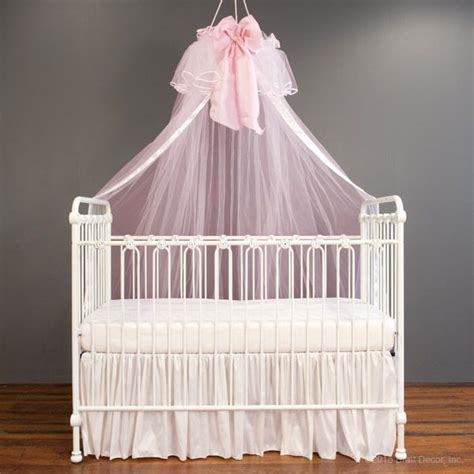 Pink Crib Canopy Pink Crib Cribs Baby Nursery Decor