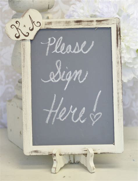Personalized Wedding Chalkboard Shabby Chic Sign Item P10172 Etoys2013