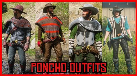 Red Dead Online Requested Outfits Poncho Outfits Youtube