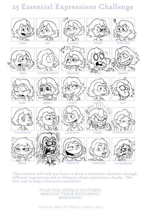 25 Expressions Challenge By Fadri On Deviantart