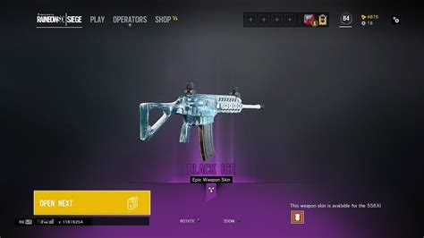 Omg My First Black Ice Skin From Alpha Pack Rainbow Six Siege