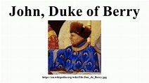 John, Duke of Berry - YouTube