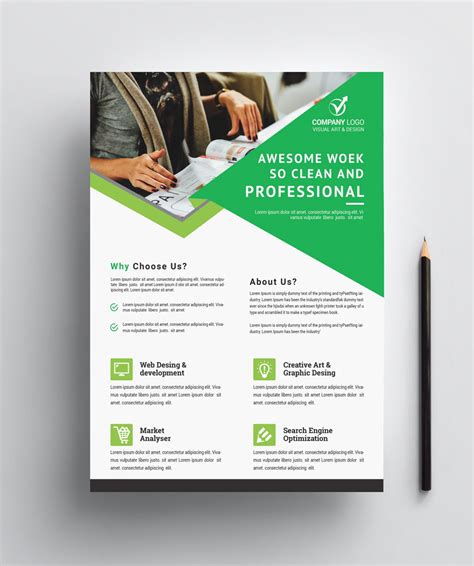 Get dozens of designs to choose from with 100% money back guarantee! Professional Business Flyer Design 002400 - Template Catalog