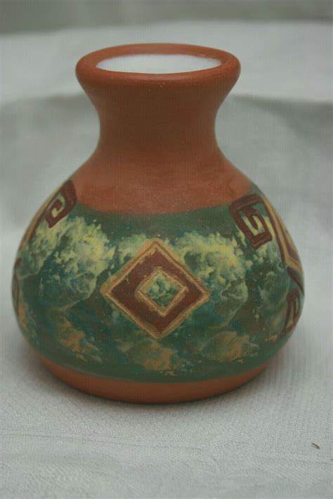 Pottery Peruvian Jug Vase Seminario Urubamba Cusco Peru Tall Ebay