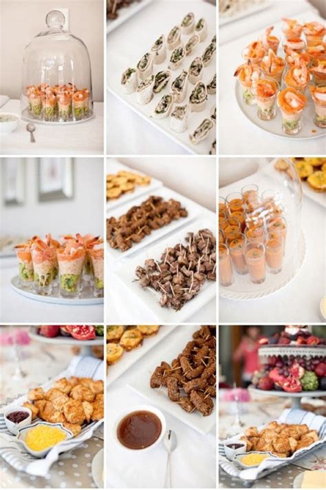 These easy party finger food recipes include entrees, appetizers, sides and desserts to impress your friends and family! Cute Wedding Buffet Ideas | Buffet food, Wedding food menu ...