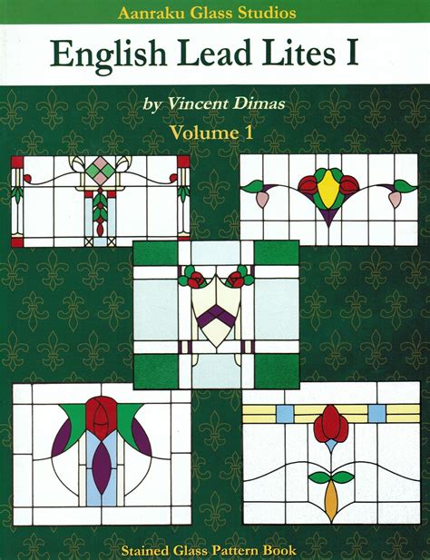 English Lead Lites 1 One Aanraku Stained Glass Pattern Book Flowers Victorian Ebay