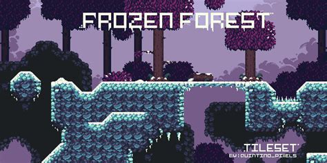Cc 10 Frozen Forest Tileset By Quintino Pixels